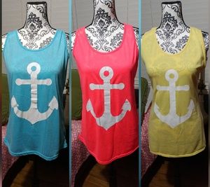 3 juniors nautical tanks XL
